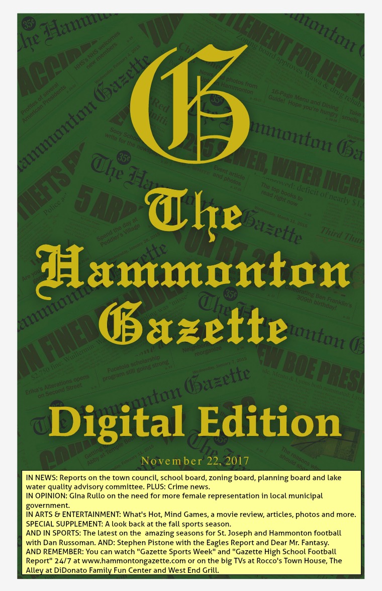 The Hammonton Gazette 11/22/17 Edition