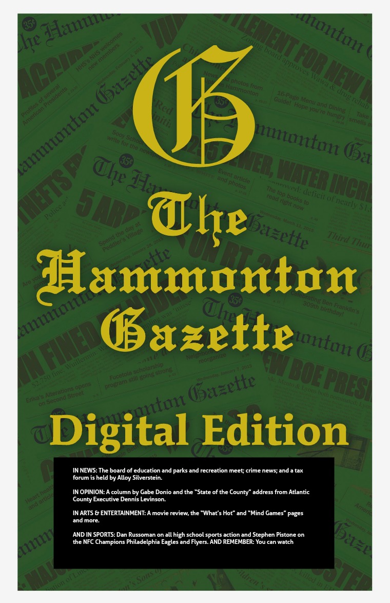 The Hammonton Gazette 01/24/18 Edition