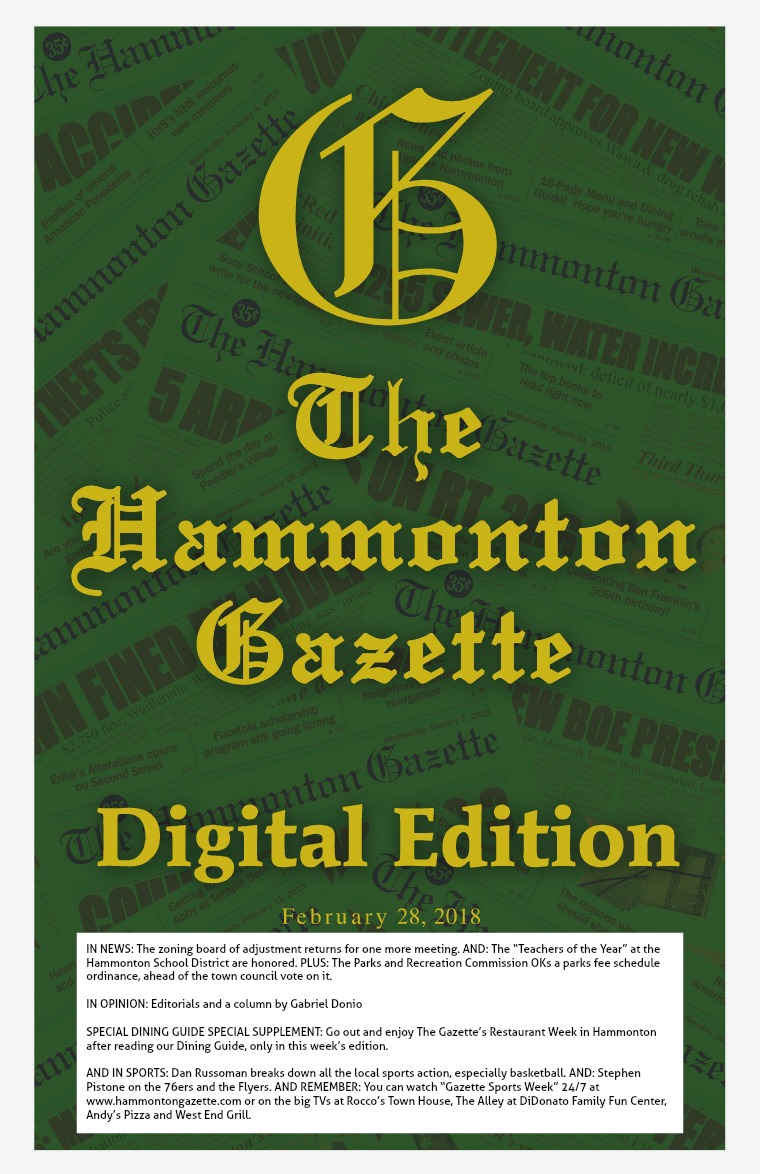 The Hammonton Gazette 02/28/18 Edition