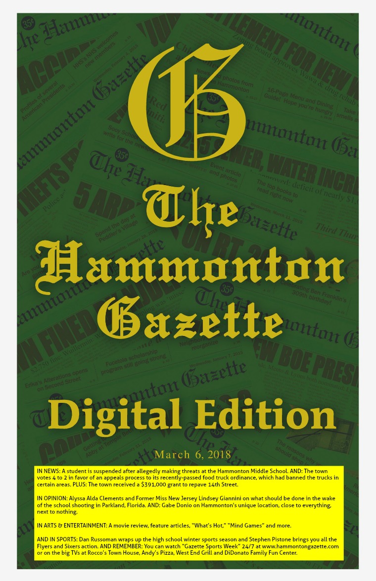 The Hammonton Gazette 03/07/18 Edition