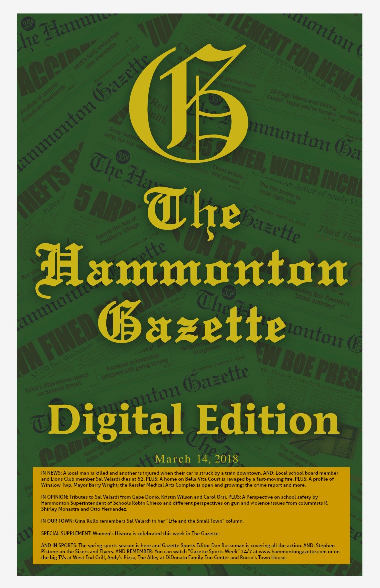The Hammonton Gazette 03/14/18 Edition