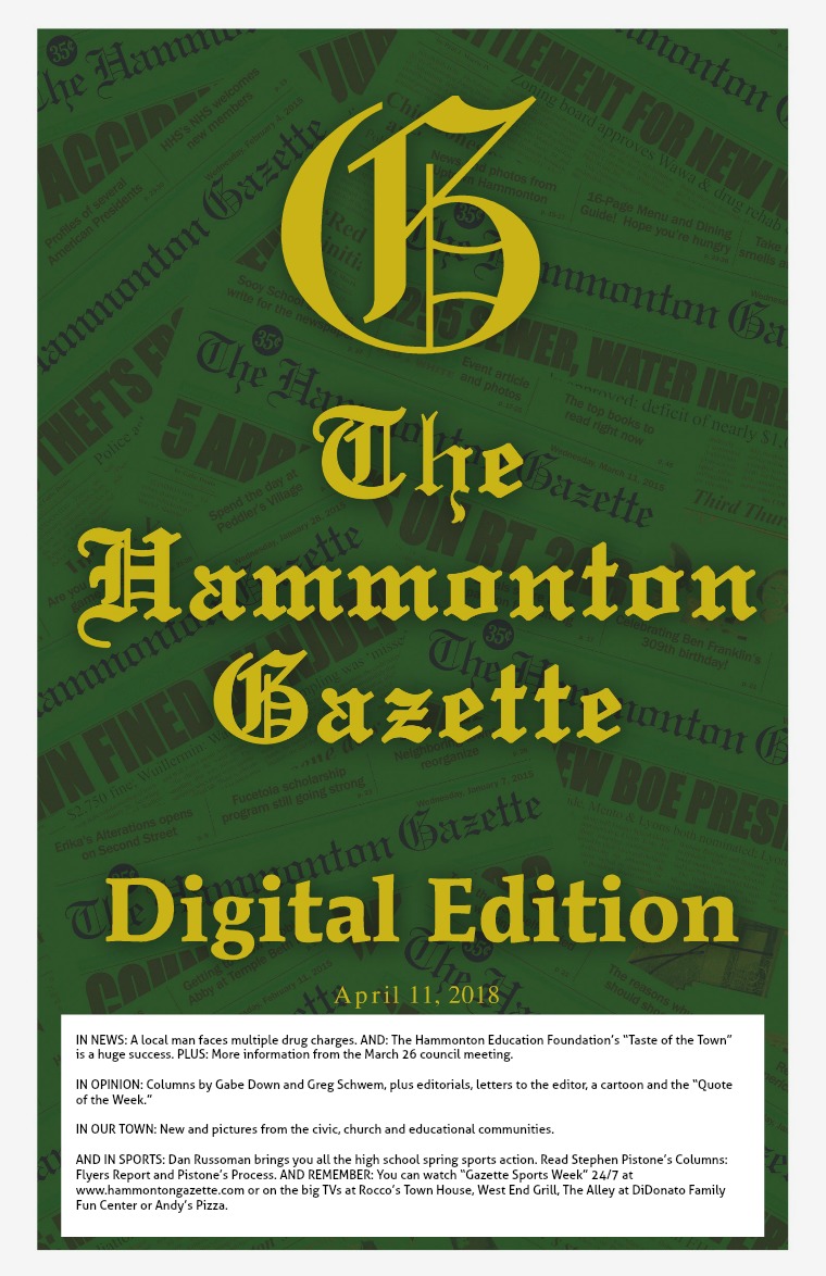 The Hammonton Gazette 04/11/18 Edition