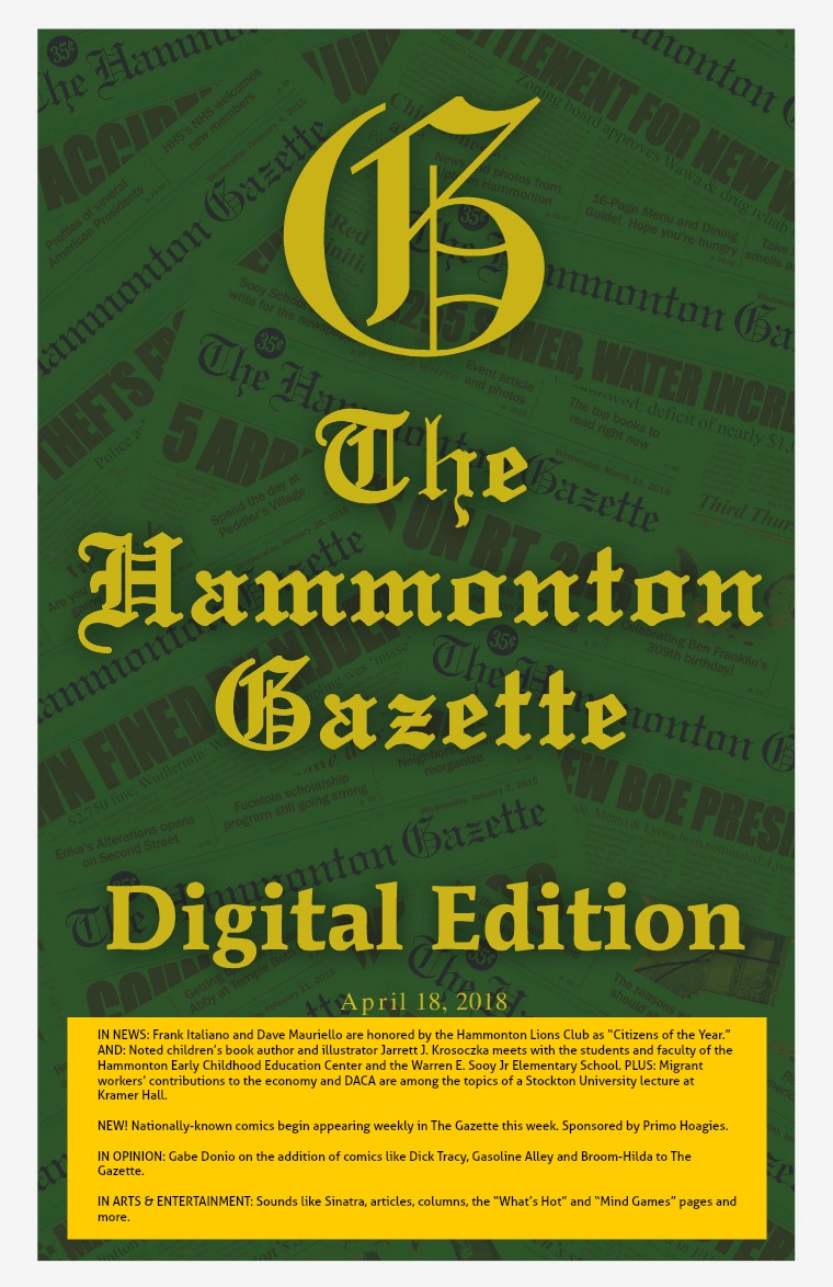The Hammonton Gazette 04/18/18 Edition