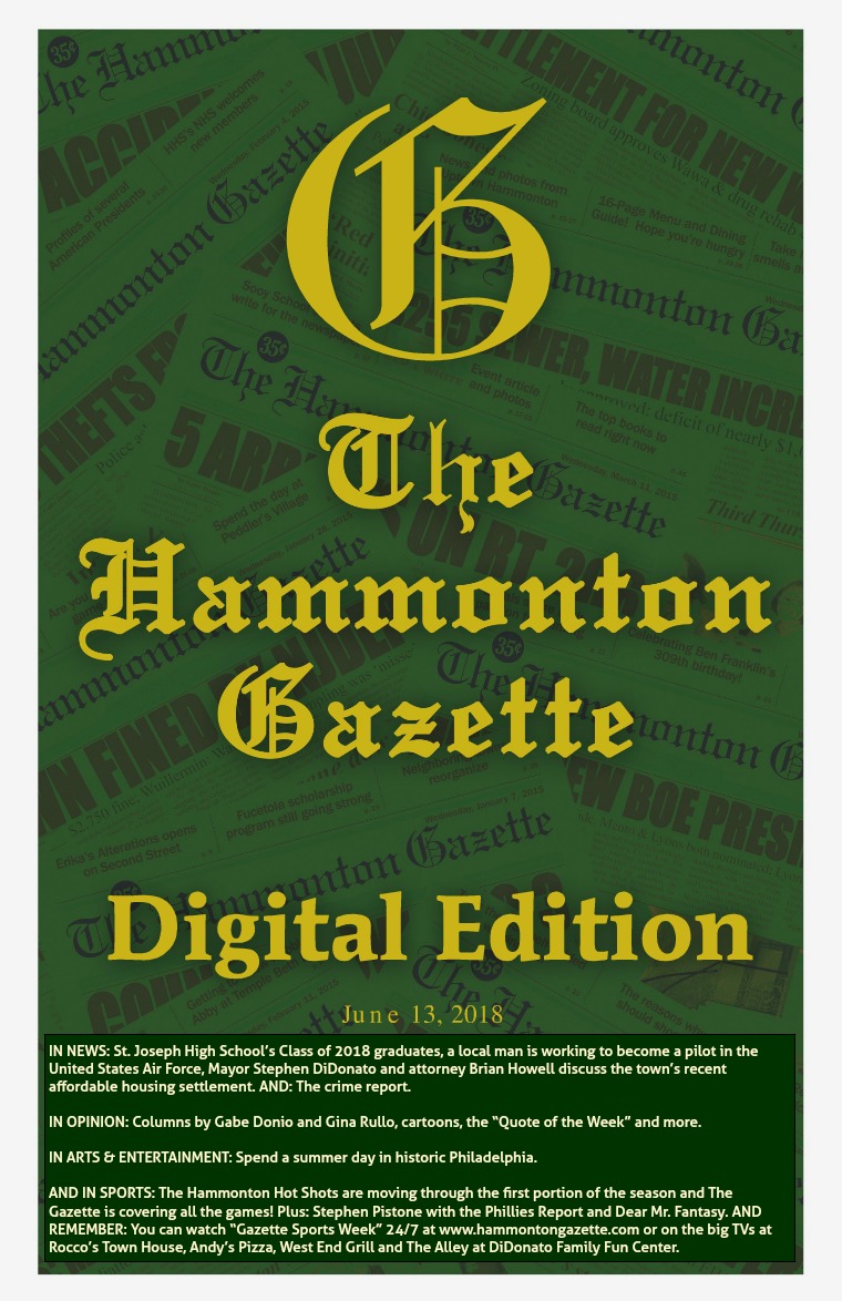 The Hammonton Gazette 06/13/18 Edition