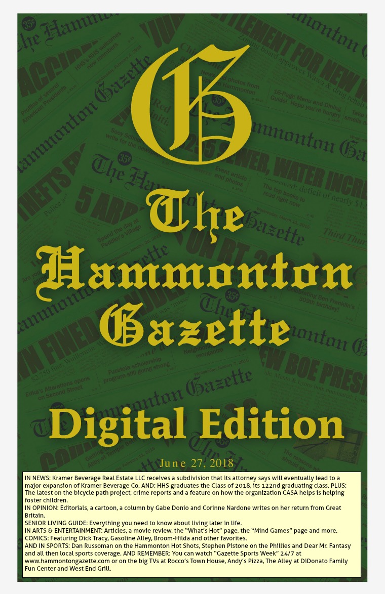 The Hammonton Gazette 06/27/18 Digital Edition