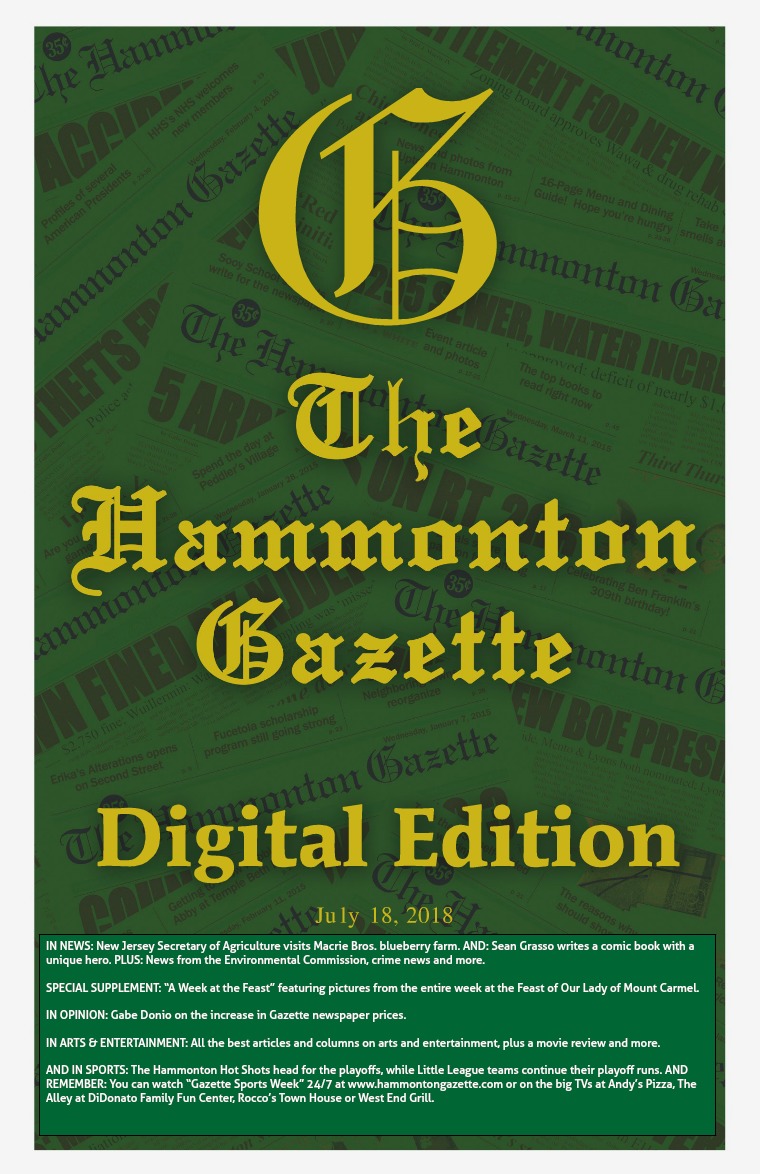 The Hammonton Gazette 07/18/18 Edition