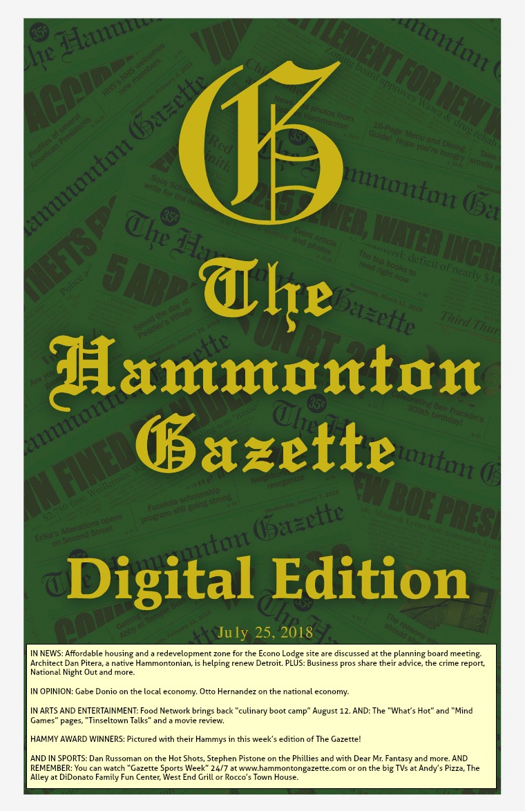 The Hammonton Gazette 07/25/18 Edition