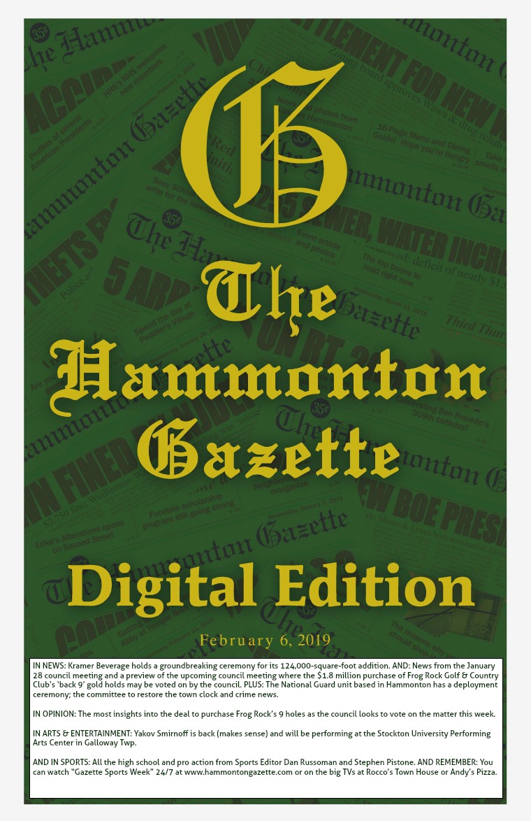 The Hammonton Gazette 02/06/19 Edition