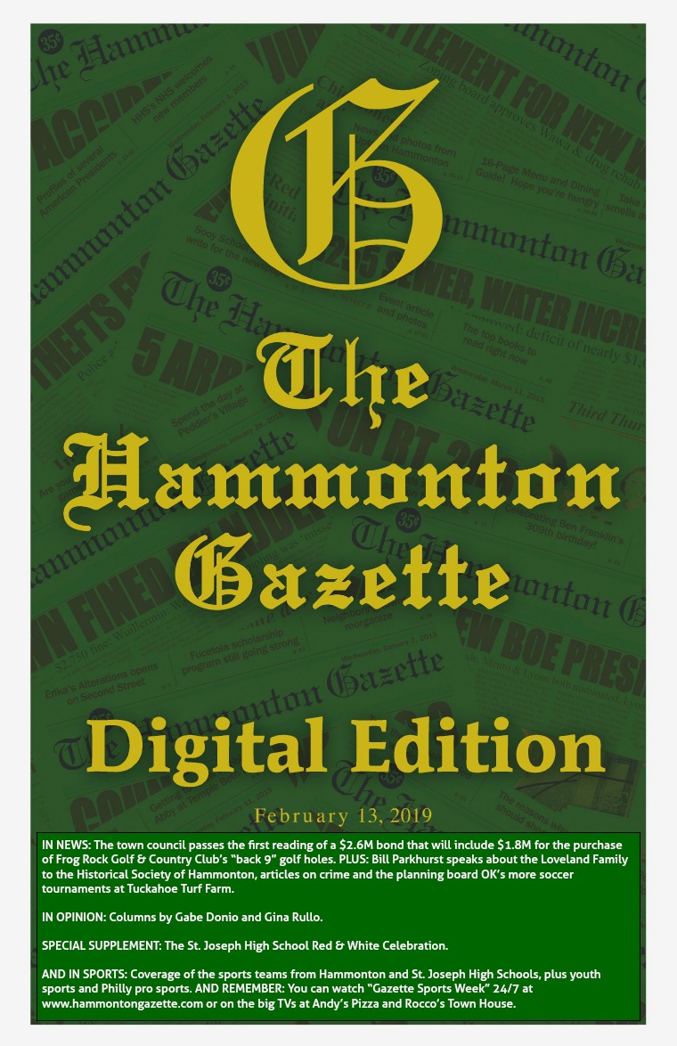The Hammonton Gazette 02/13/19 Edition