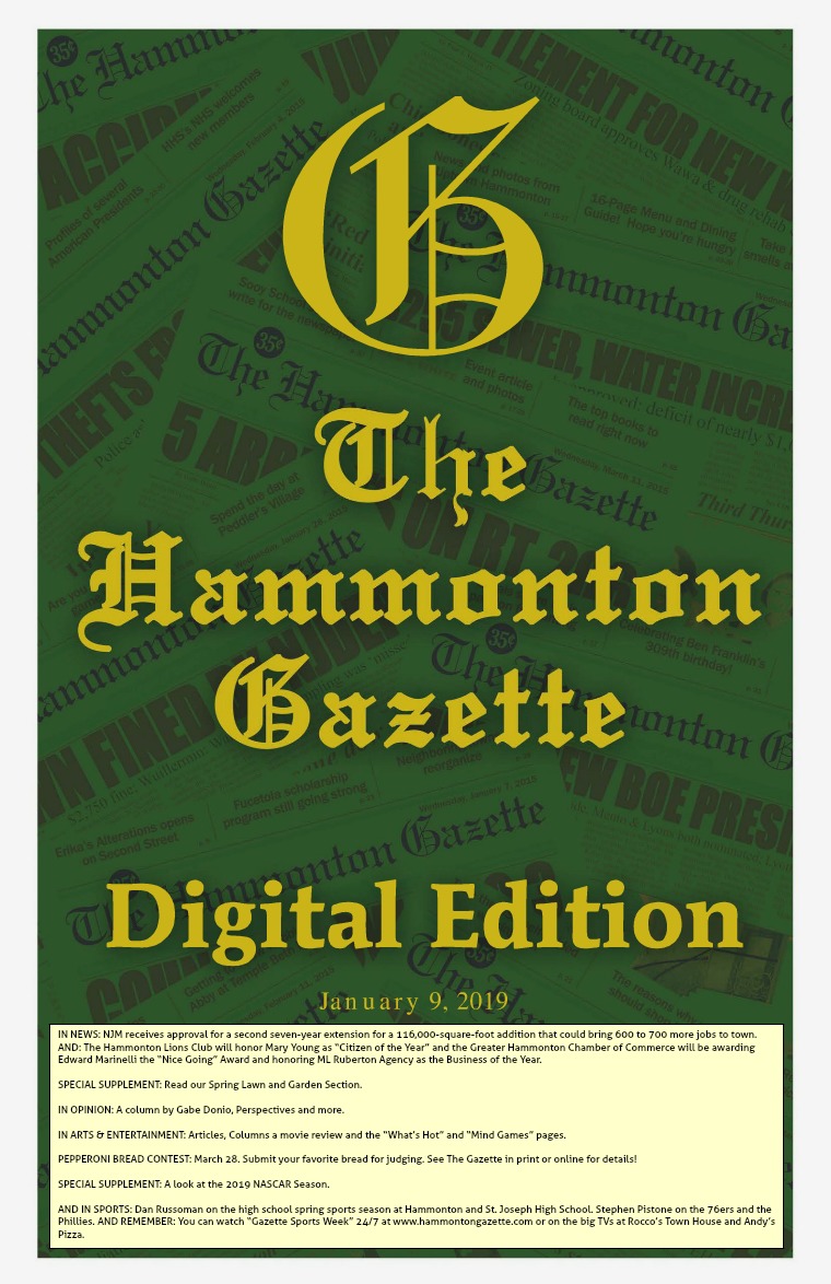 The Hammonton Gazette 03/27/19 Edition