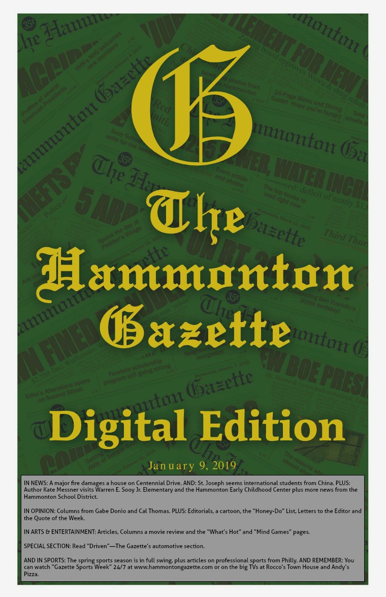 The Hammonton Gazette 04/10/19 Edition