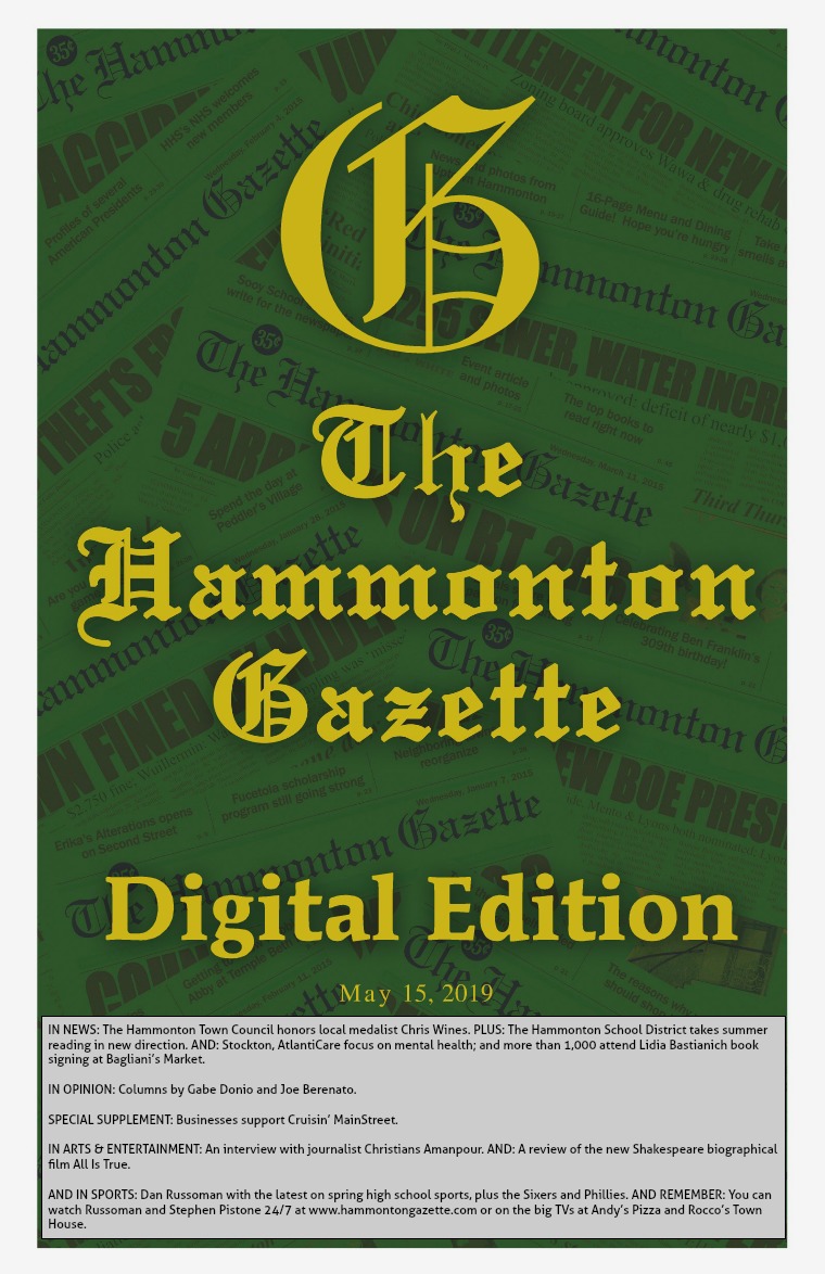 The Hammonton Gazette 05/15/19 Edition