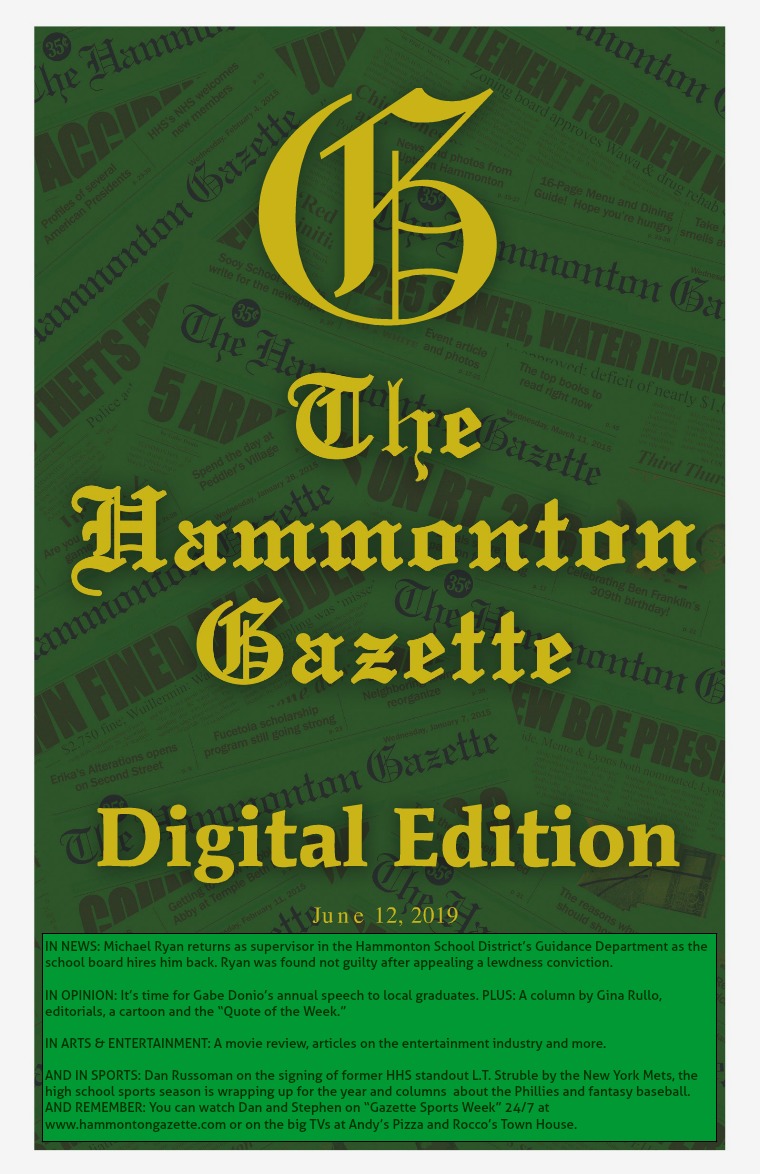 The Hammonton Gazette 06/12/19 Edition