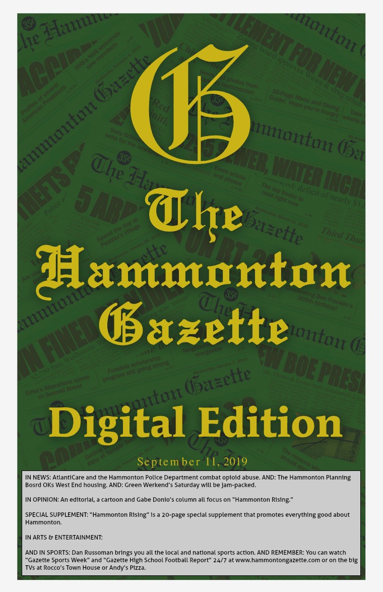 The Hammonton Gazette 09/11/19 Edition