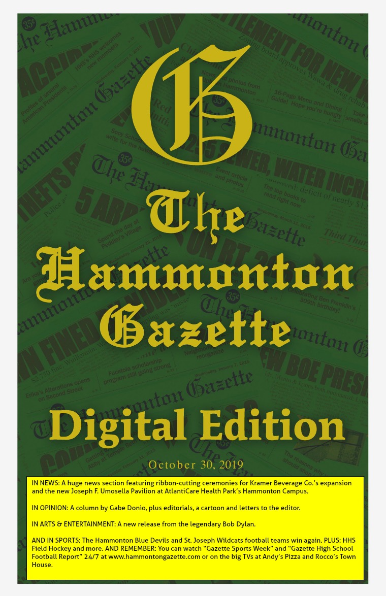 The Hammonton Gazette 10/30/19 Edition