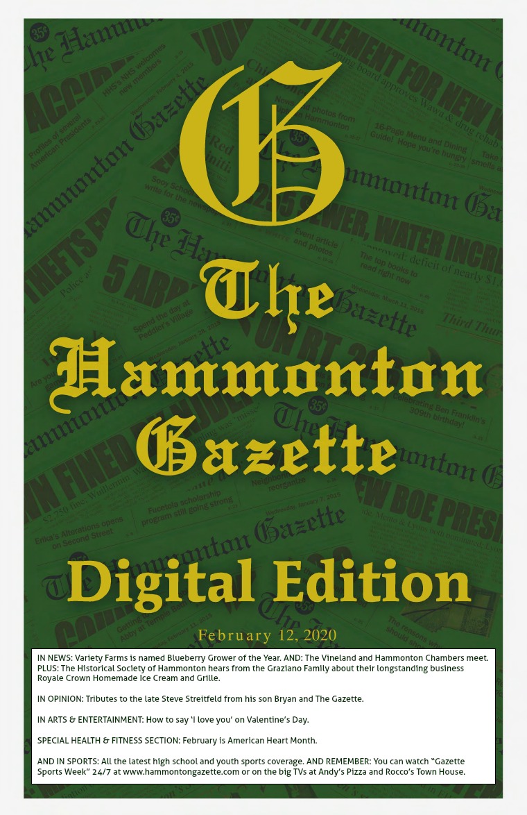 The Hammonton Gazette 02/12/20 Edition