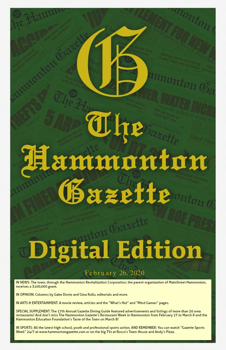 The Hammonton Gazette 02/26/20 Edition