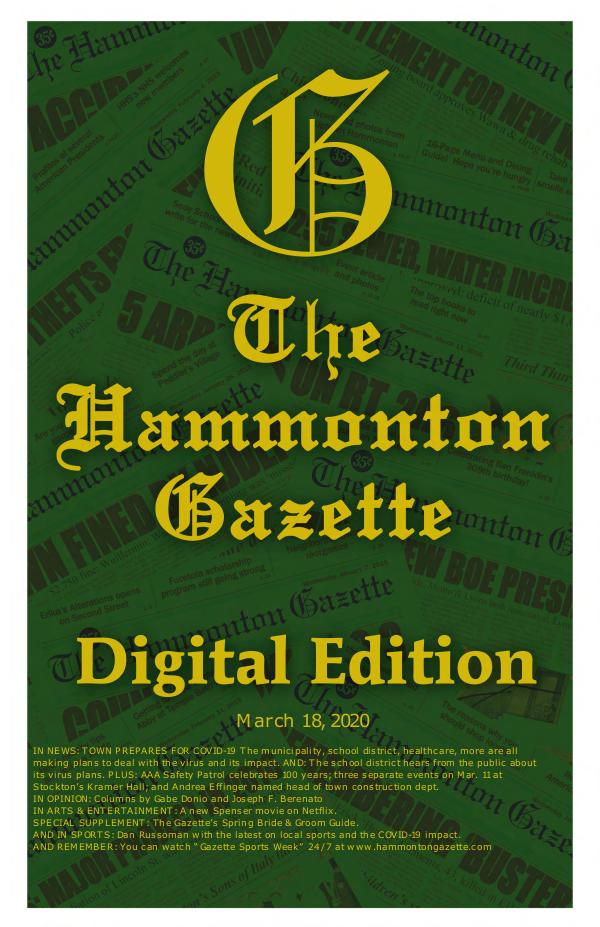 The Hammonton Gazette 031820 Gazette Digital Edition