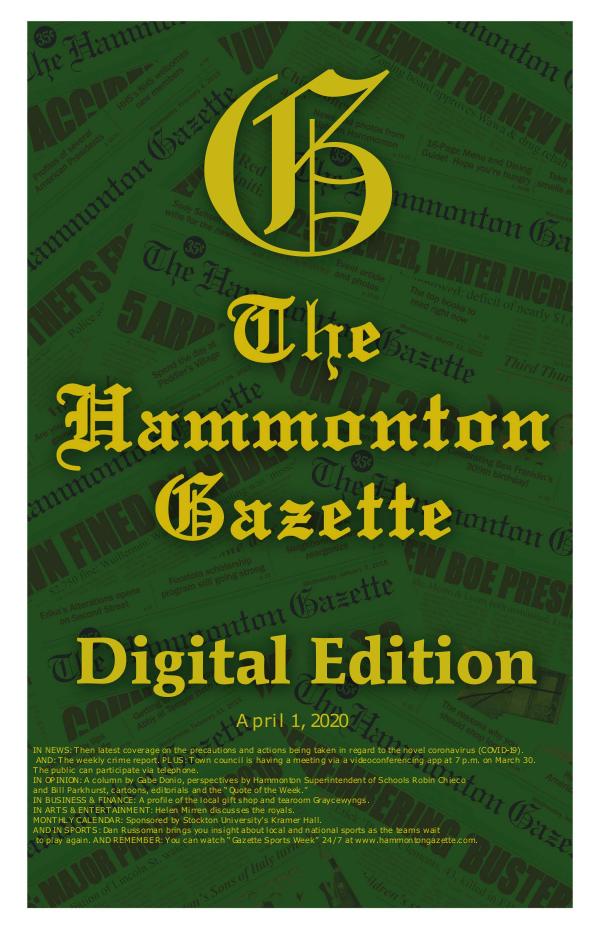 The Hammonton Gazette 04/01/20 Digital Edition