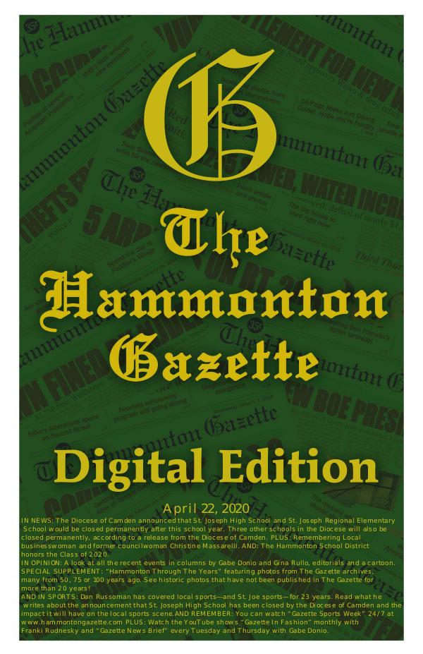 The Hammonton Gazette 04/22/20 Hammonton Gazette Digital Edition