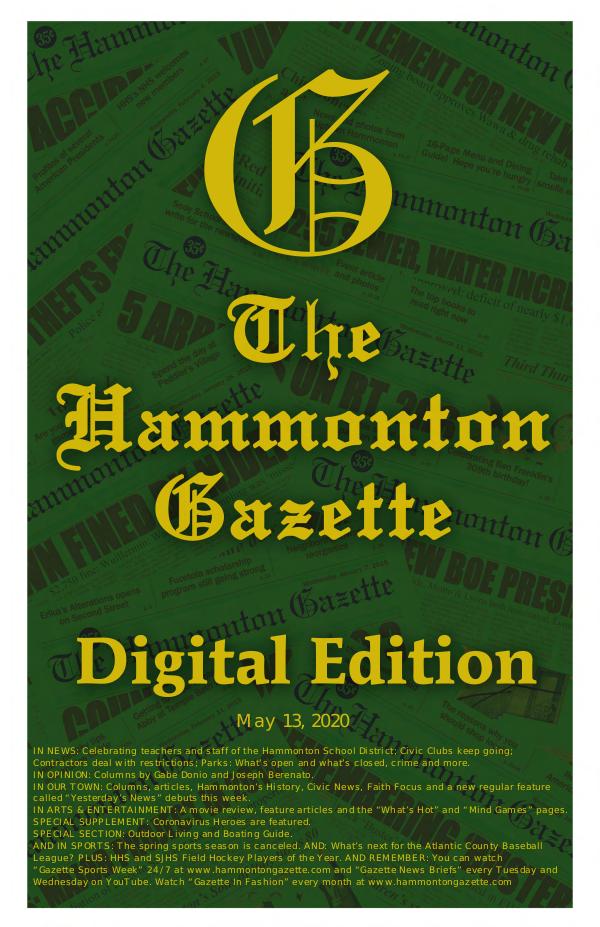 The Hammonton Gazette 05/13/20 Edition