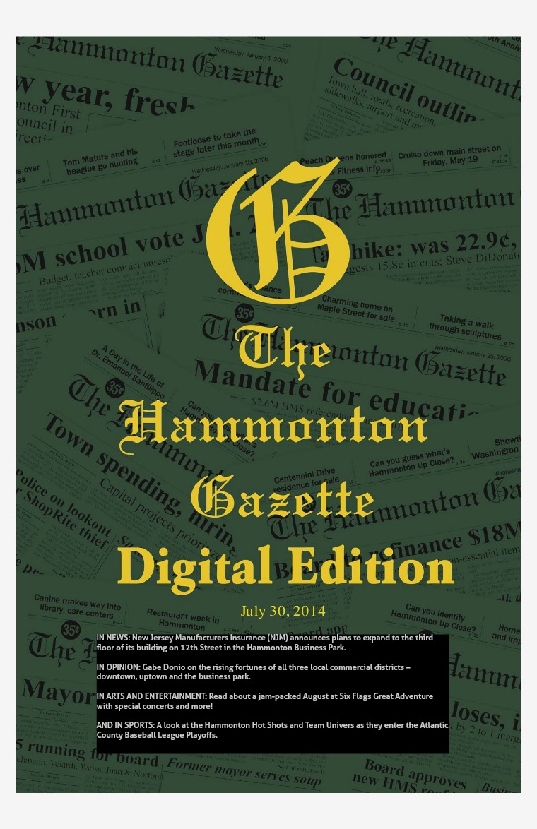 The Hammonton Gazette 07/30/14 Edition
