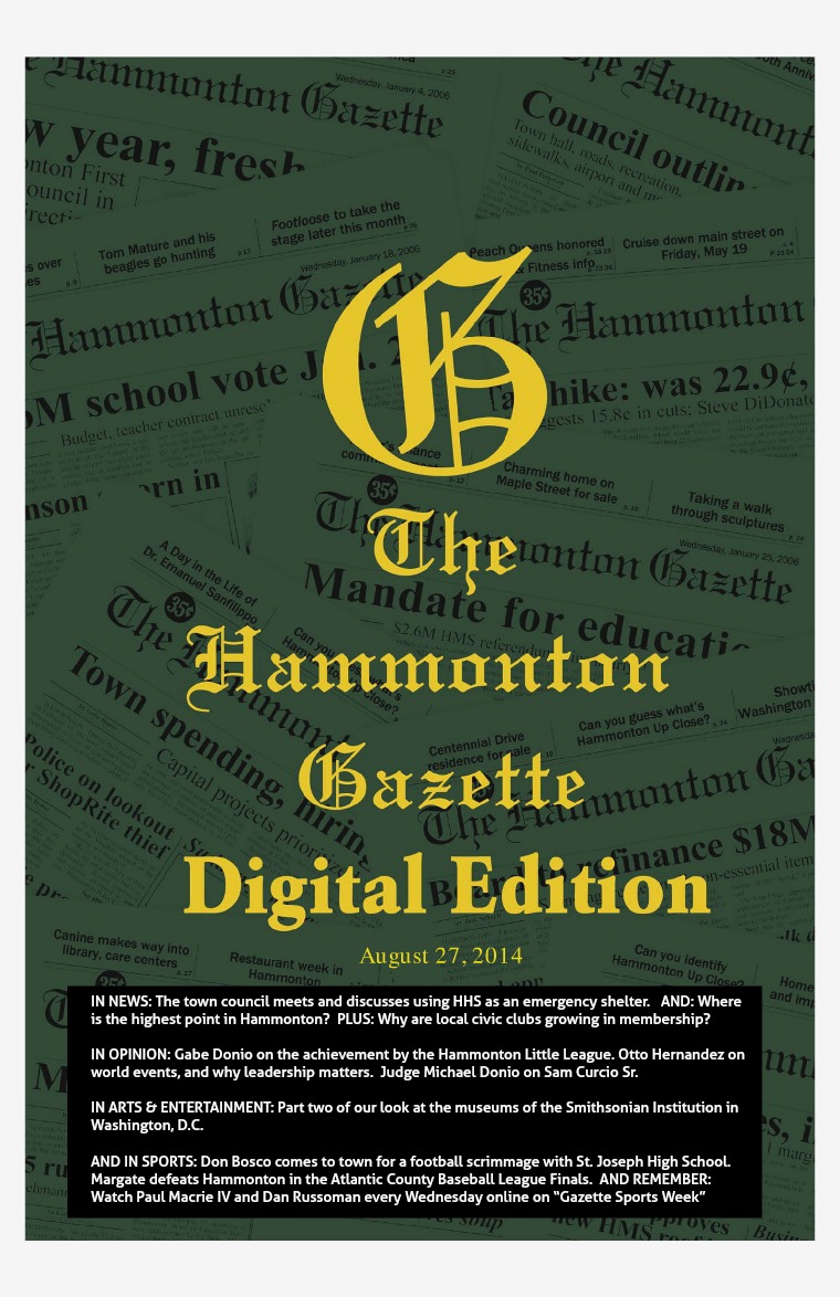 The Hammonton Gazette 08/27/14 Edition