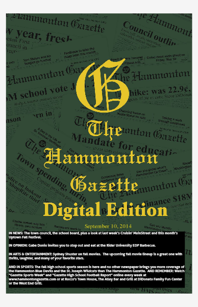 The Hammonton Gazette 09/10/14 Edition