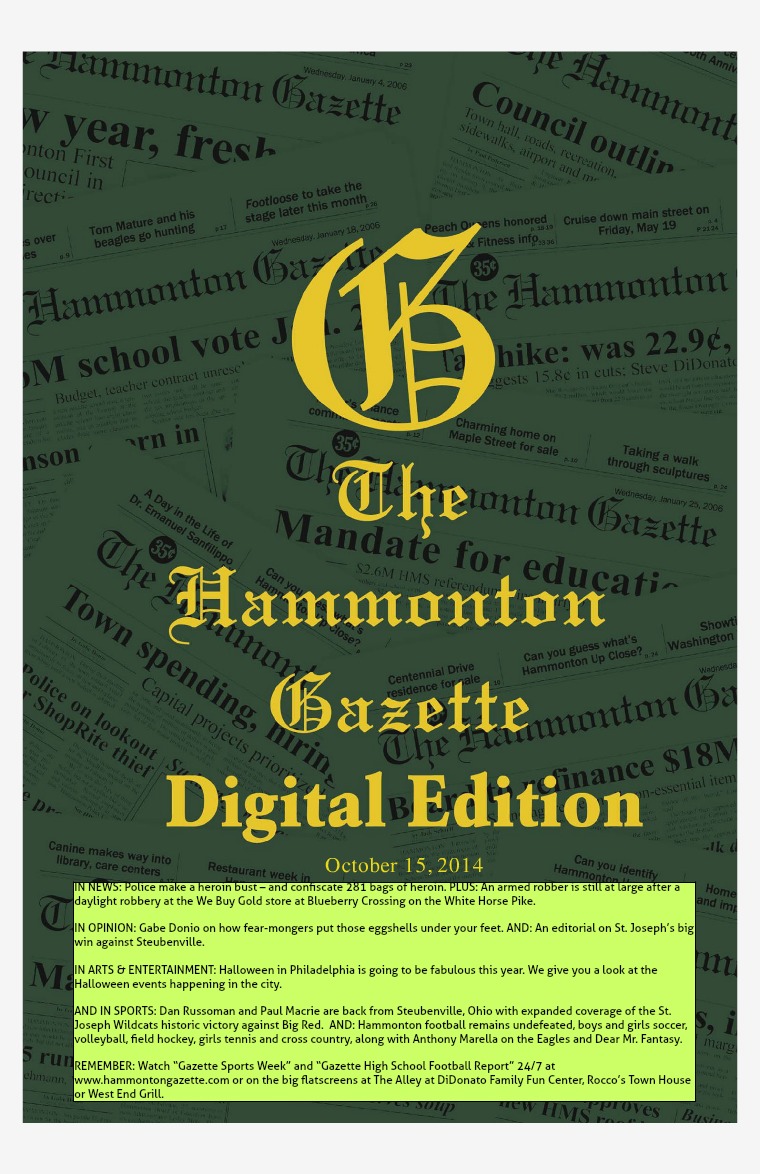 The Hammonton Gazette 10/15/14