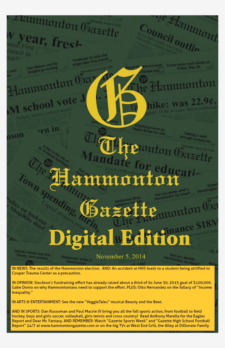 The Hammonton Gazette 11/05/14 Edition