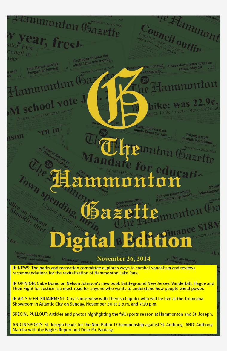 The Hammonton Gazette 11/26/14 Edition