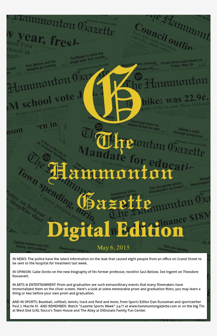 The Hammonton Gazette 05/06/15 Edition