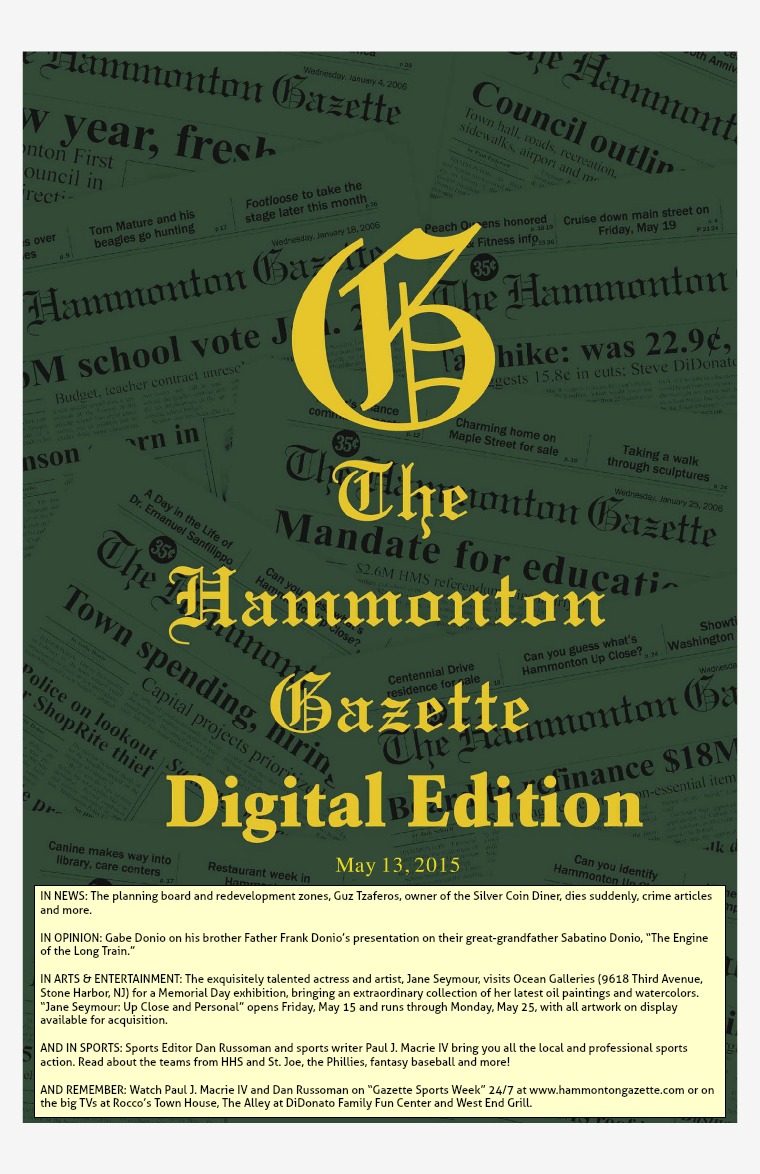 The Hammonton Gazette 05/13/15 Edition