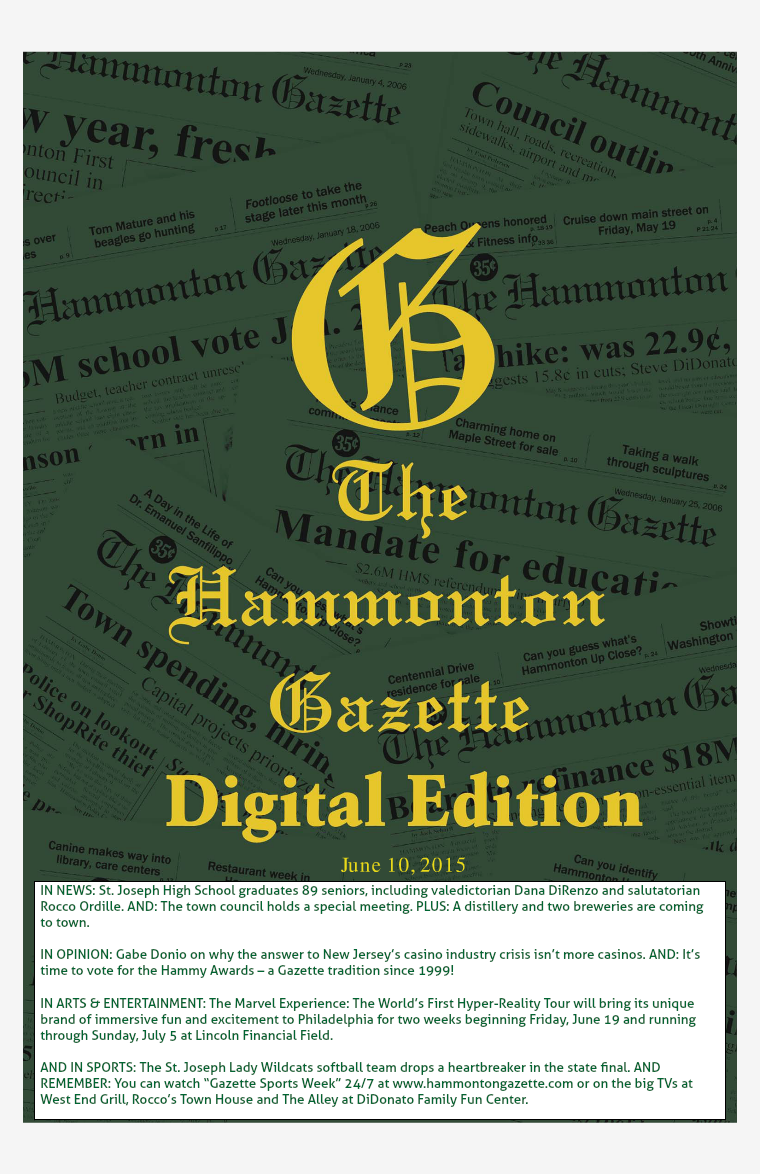 The Hammonton Gazette 06/10/15 Edition