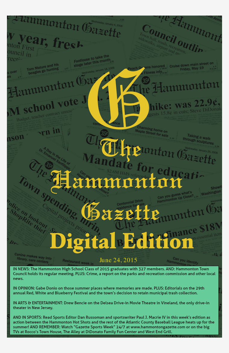 The Hammonton Gazette 06/24/15 Edition