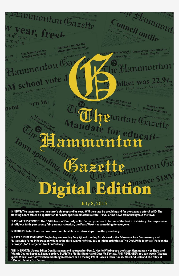 The Hammonton Gazette 07/08/15 Edition