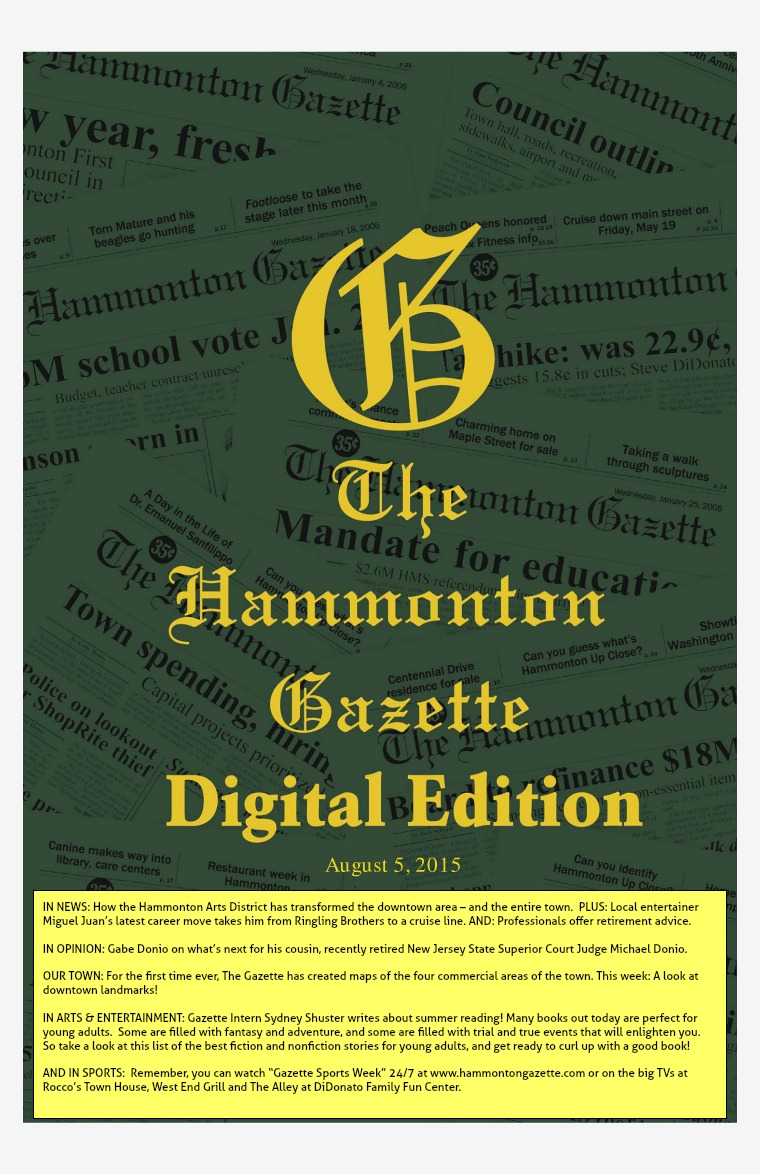 The Hammonton Gazette 08/05/15 Edition