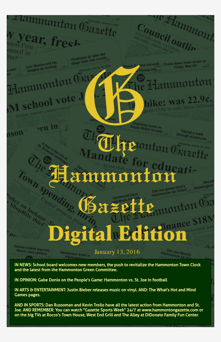 The Hammonton Gazette 01/13/16