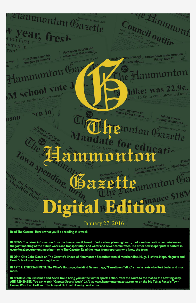 The Hammonton Gazette 01/27/16 Edition