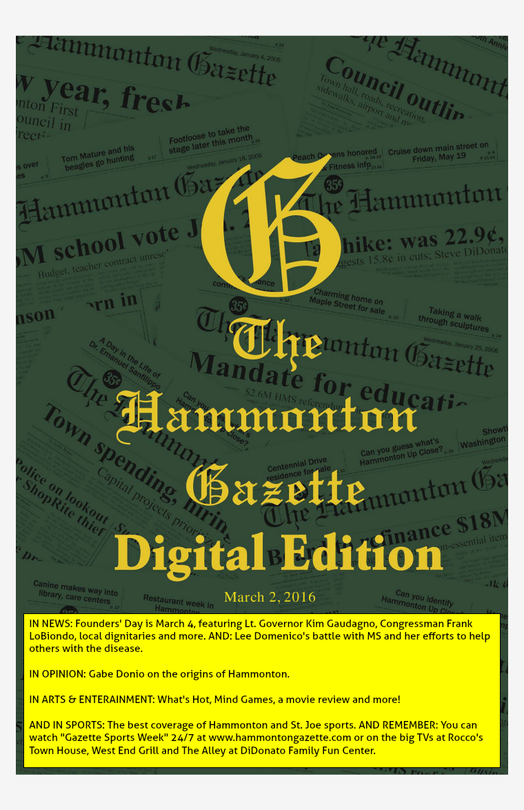 The Hammonton Gazette 03/02/16 Edition