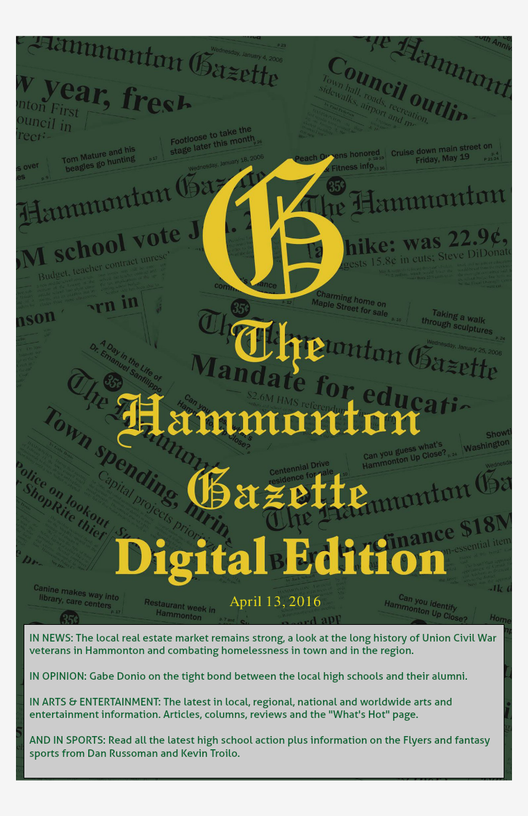 The Hammonton Gazette 04/13/16 Edition
