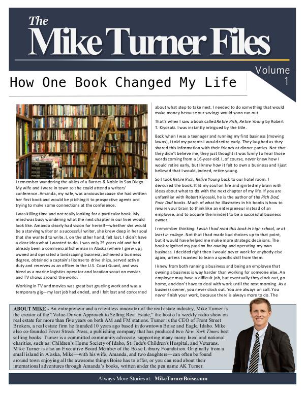 The Mike Turner Letter Volume 1
