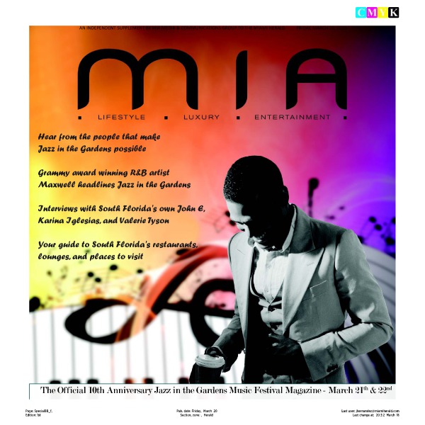 MIA Magazine March 2015 Jazz in the Gardens