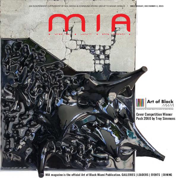 MIA Magazine December 2015 Art of Black Miami