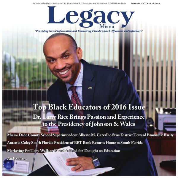 2016 Miami: Top Black Educators Issue