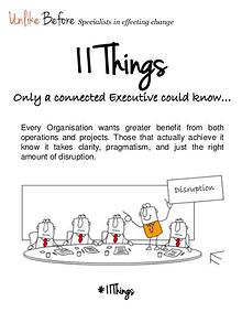 #11 Things - Only a connected Executive could know… 