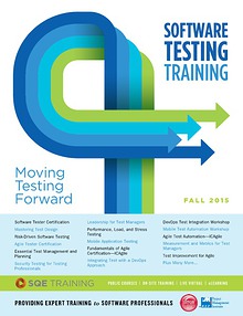 SQE Training - Software Testing Training Fall 2015 Brochure