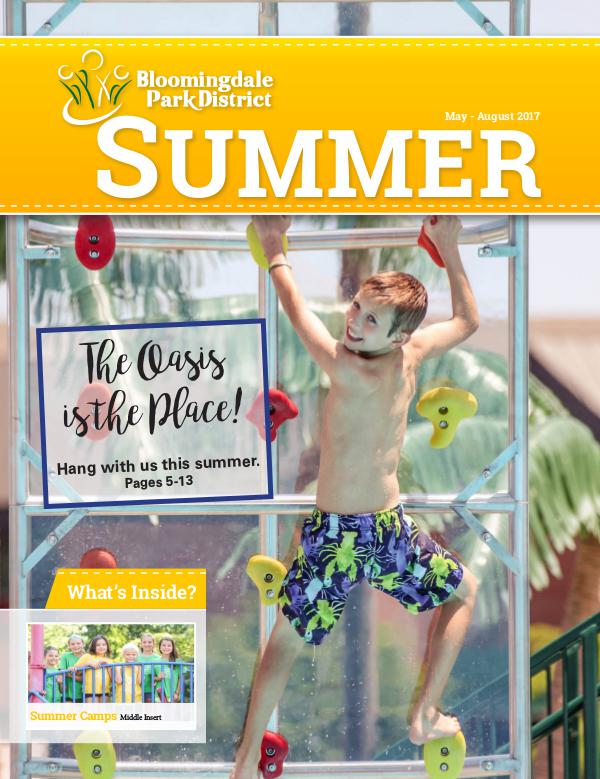 Bloomingdale Park District Seasonal Brochure Summer 2017