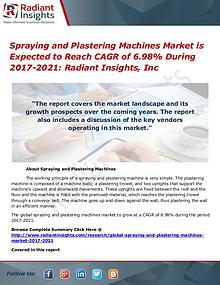 Spraying and Plastering Machines Market