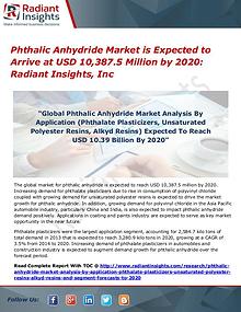 Phthalic Anhydride Market is Expected to Arrive at USD 10,387.5